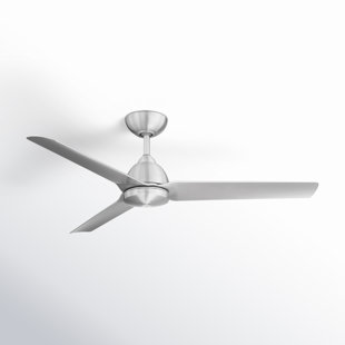 54" Mocha 3 - Blade Outdoor/Indoor Smart Propeller Ceiling Fan with Remote Control Included, Works With Google Assistant, Amazon Alexa, Samsung Smart Things