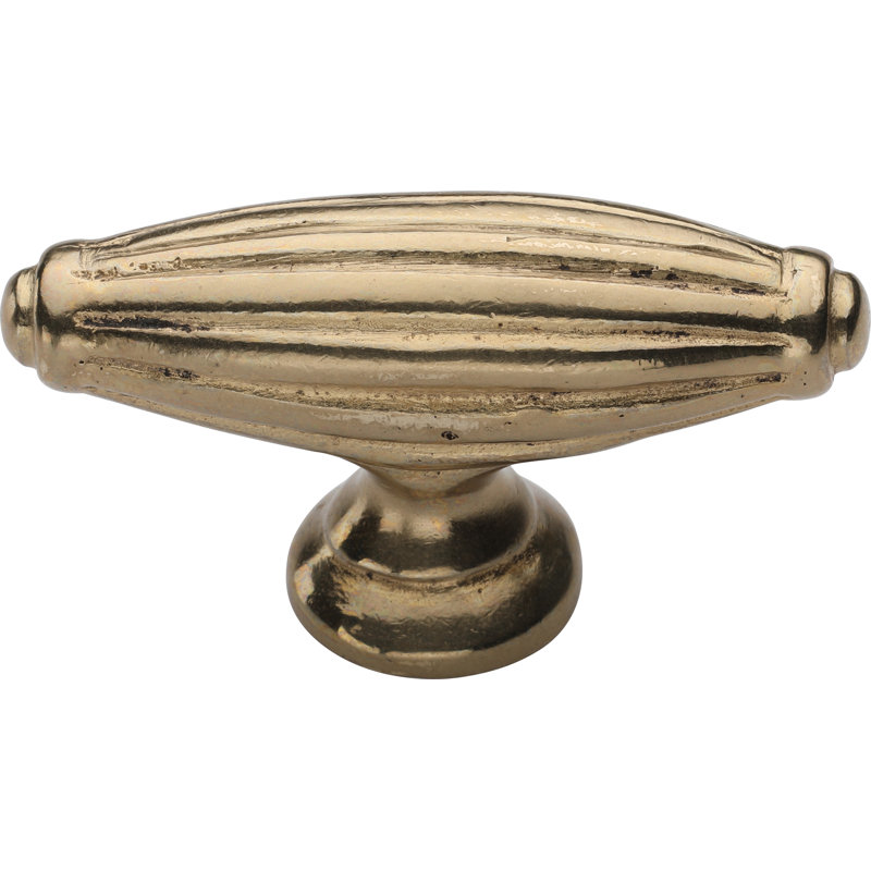 Reeded Cabinet Pull, Natural Bronze