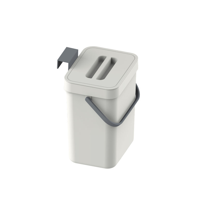 Puro 3 Litre Countertop Waste Baskets, White