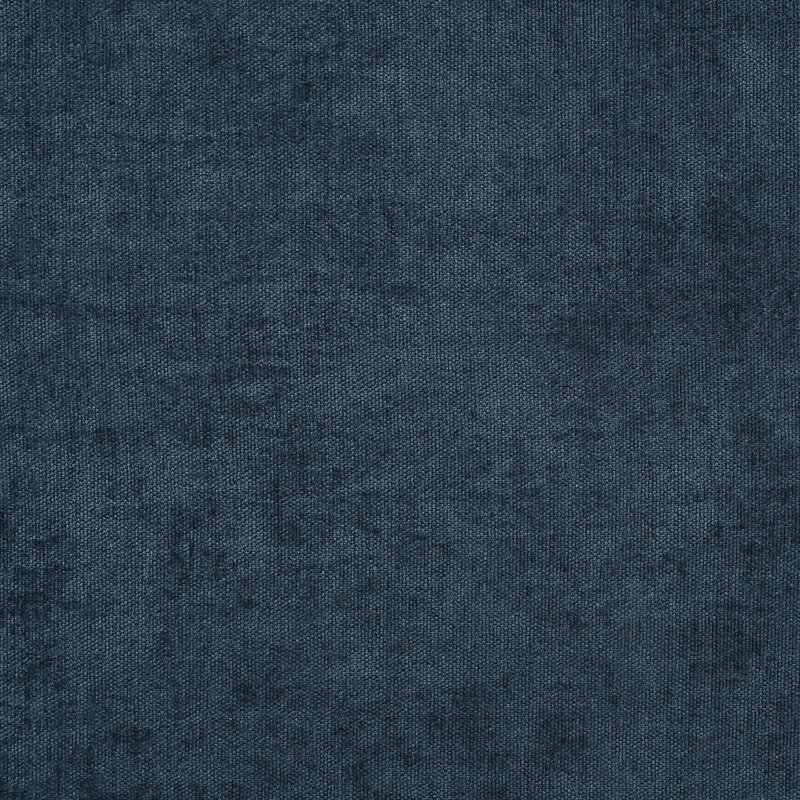 Modulaire en U avec repose-pieds avec rangement, lin bleu, l 132,3 po x H 61 po et 32,3 po, pour coin de Négociations bleues, mélange de lin