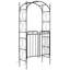 Tonnelle de jardin avec barrière Outsunny