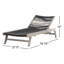 Chaise longue inclinable 78,75 po Doritta-63791248