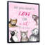 Carte pour les amateurs de chat - Peinture sur toile-67359312-67359337