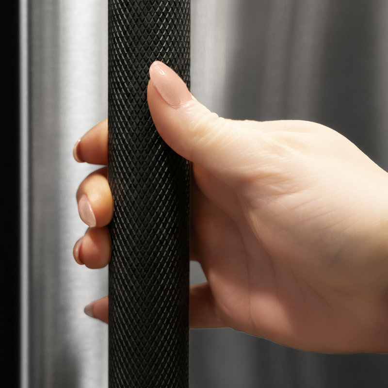 ZLINE Autograph Edition Column Refrigeration Helix Handle (Set of 1) in Matte Black, Matte Black