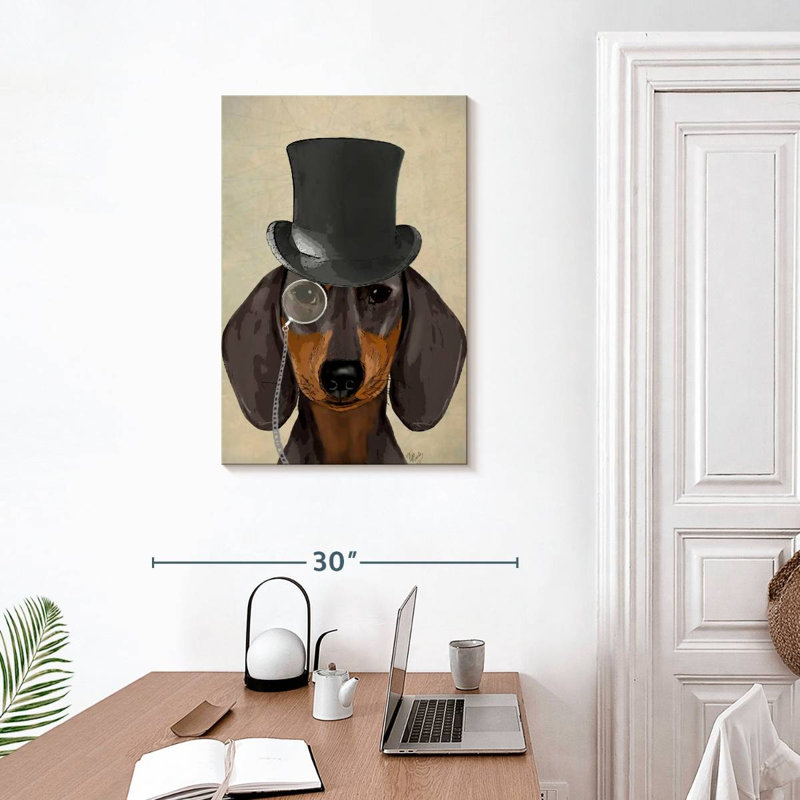 Chien et teckel Ketti, H 30 po x l 20 po