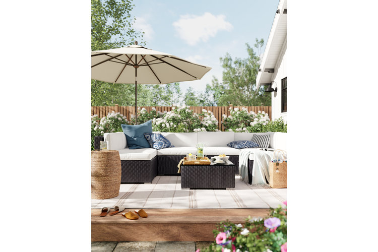 deck idea featuring a sectional outdoor conversation set