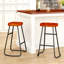 Multi-Functional Kitchen Island Cart With Stylish And Minimalist Bar Stools, Combination Set, Convenient And Practical (Black Kitchen Island + Brown Bar Stools)