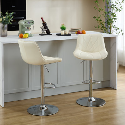 Modern Counter Height Adjustable Swivel Bar Stools (Set of 8)