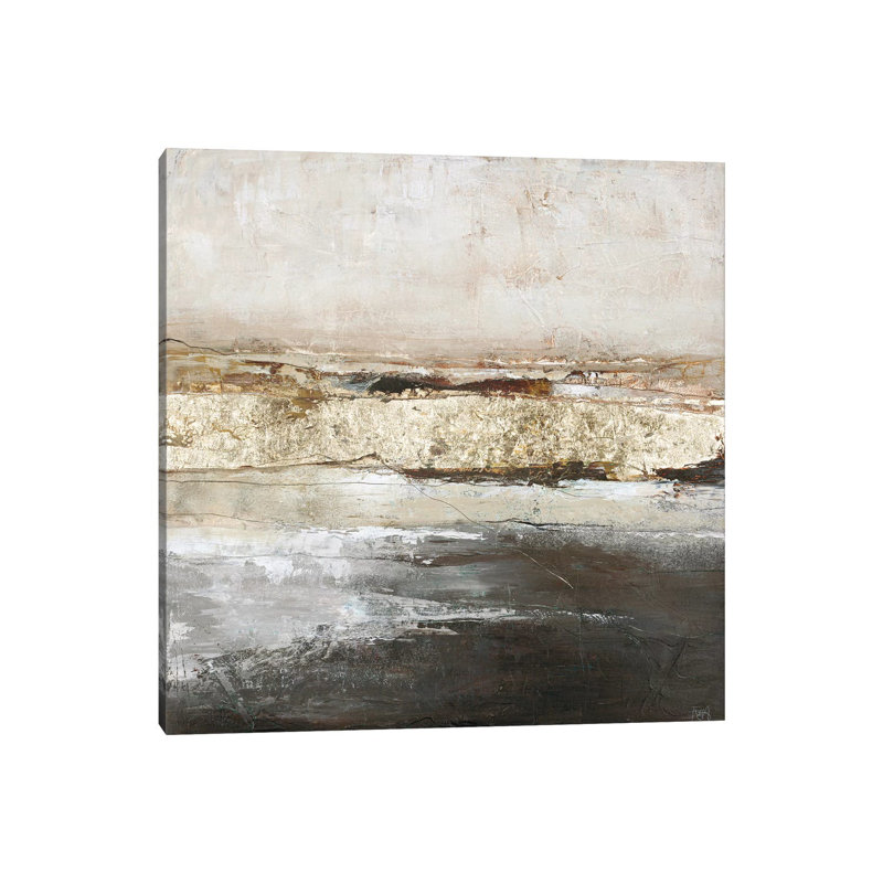Low Limit Gold by Design Fabrikken - Wrapped Canvas Painting, 66.04 cm H x 66.04 cm W x 1.91 cm D