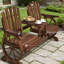 Stable Patio Bench,2-Seat Wooden Garden Bench