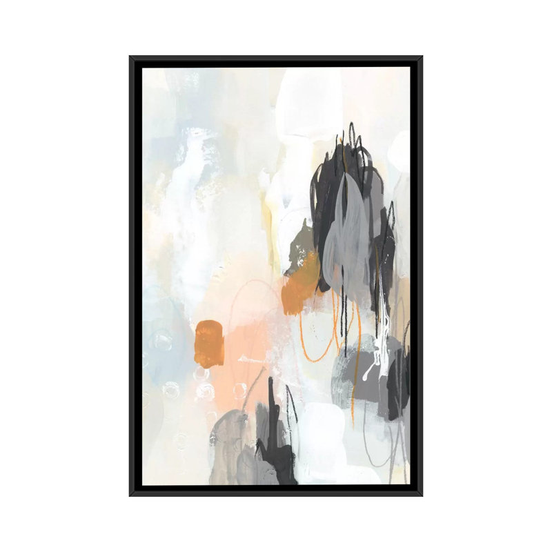 « elevation i », impression sur toile, H 26 po x l 18 po x P 1,5 po, Toile avec cadre noir, Pas de tapis