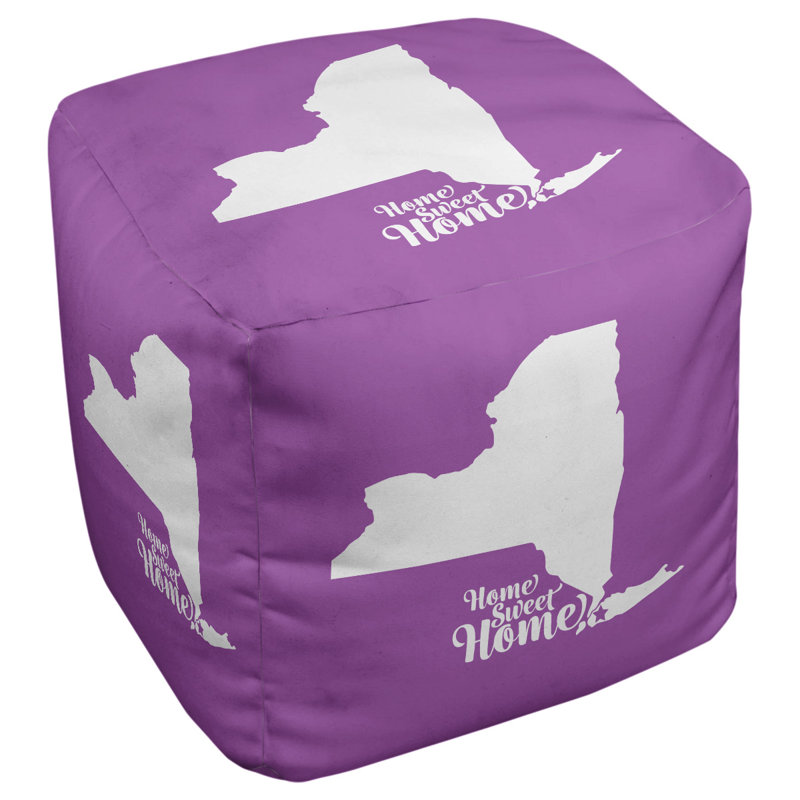 Upholstered Ottoman, Violet
