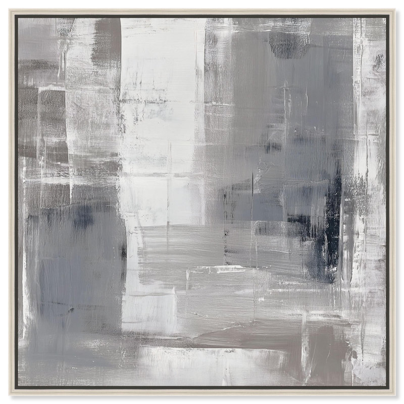 «Silver Symphony II», reproduction d'art sur toile par Art Remedy, cadre argenté, 40 x 40, H 41 po x l 41 po, Cadre argenté
