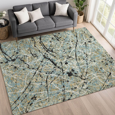 Machine Washable Indoor/Outdoor Jozwiak ACN2389 Abstract Rug
