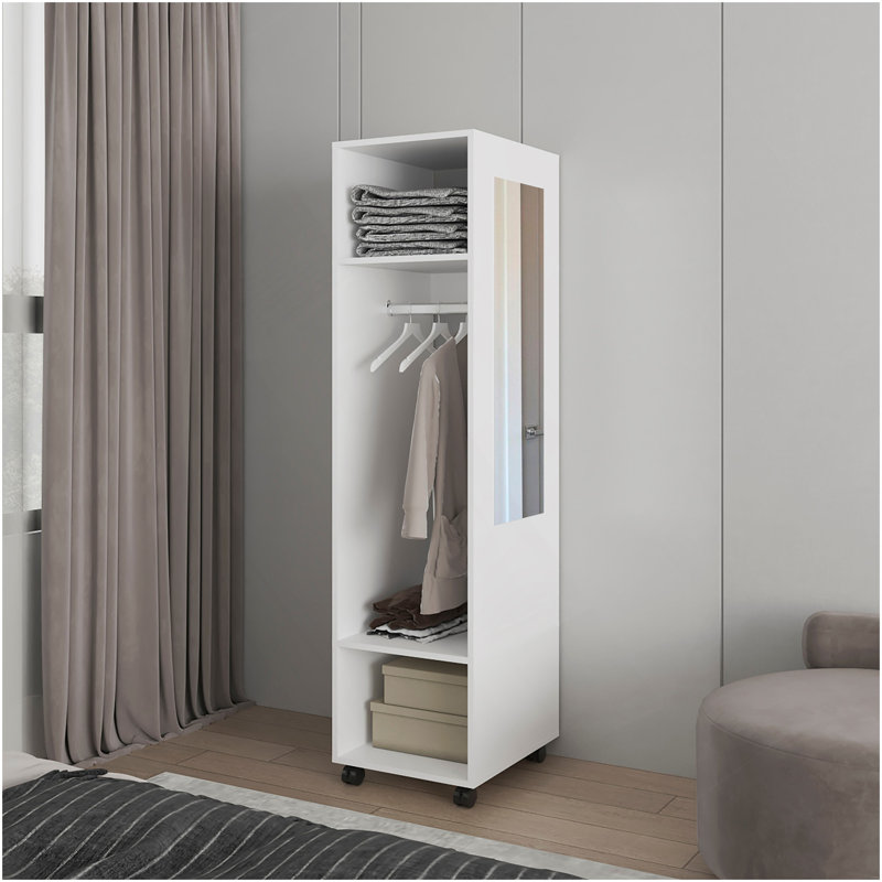Garde-robe Devon, chambre à coucher, blanc, Blanc
