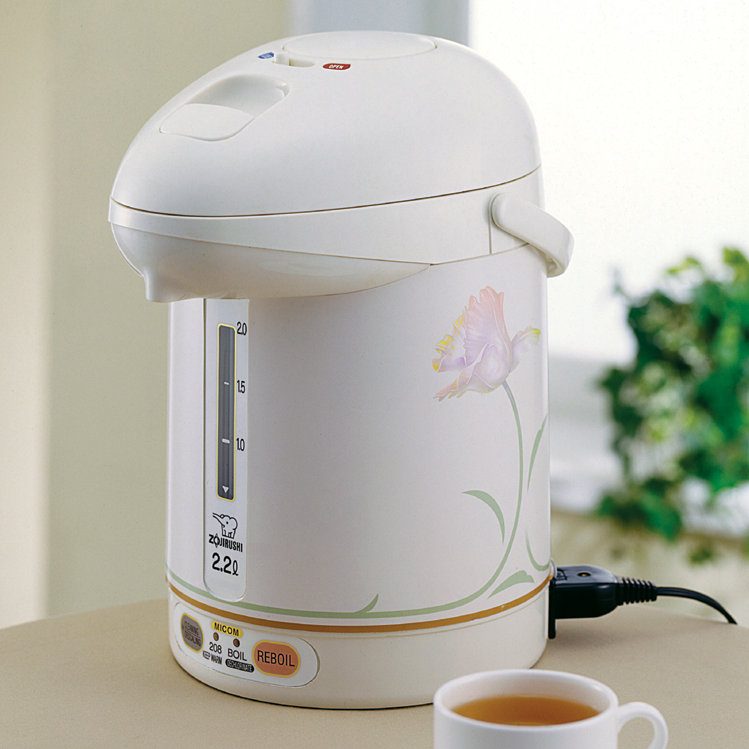 Zojirushi Micom 2.31 qt Electric Tea Kettle, White Ballerina