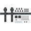 Standard Single Barn Door Hardware Kit-92408489