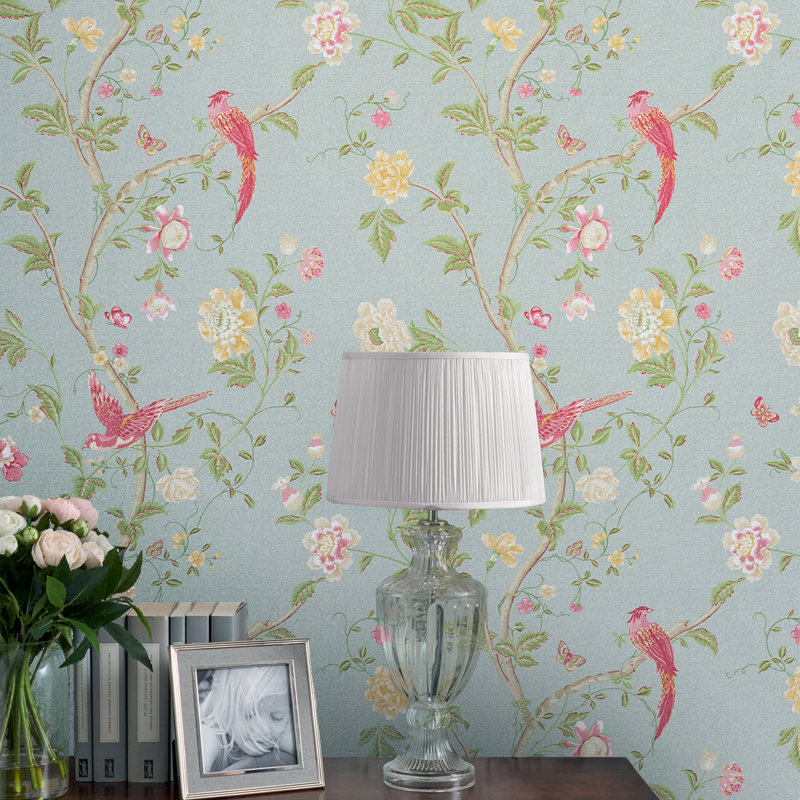 Laura Ashley Summer Palace Wallpaper Roll, Duck Egg