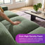 Canapé modulaire moderne en mousse haute densité, assise profonde, canapé large avec accoudoirs-129498657