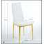 Ensemble de salle à manger de style Mid-Century moderne avec plateau en verre, pieds en métal et tables de bout et basses assorties pour 4 à 6 personnes-1005245900-1005245903