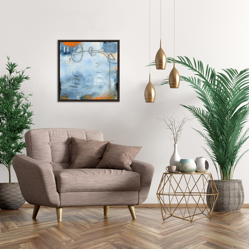 Quiet Reflection III Painting by Ann Golumbuk,  Matt Black Framed
