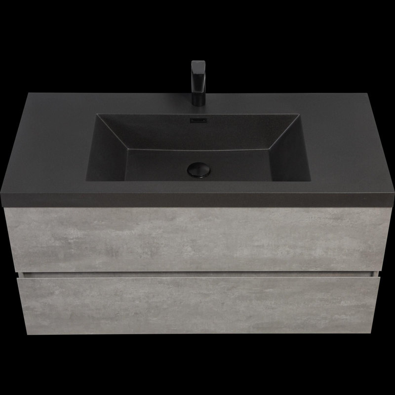 Meuble-lavabo mural moderne pour salle de bain