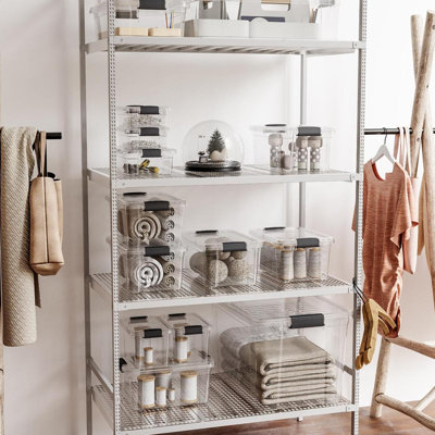 Boîtes de rangement transparentes avec couvercles Superio