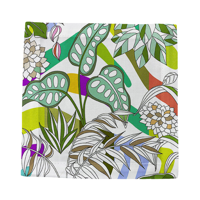  Sabi Jungle Cotton Sateen Cocktail Napkins, Natural