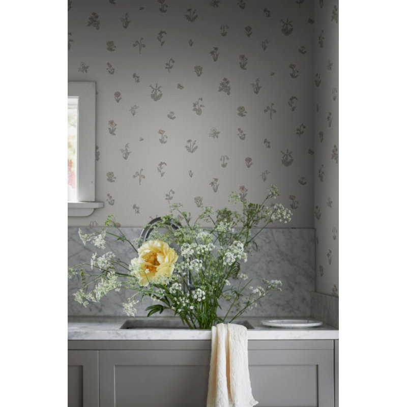 Kolonin Floral Wallpaper Roll, Pastel