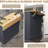 Dark Gray Rolling Kitchen Island With Counter Alterability - 2 Drawers, Adjustable Shelves For Management In Leaf Dining