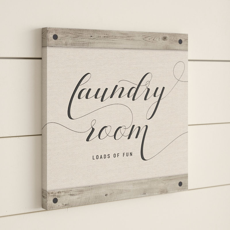 «Laundry Room» par Amanda Murray, reproduction sur toile tendue, H 12 po x l 12 po x P 0,75 po, Toile tendue