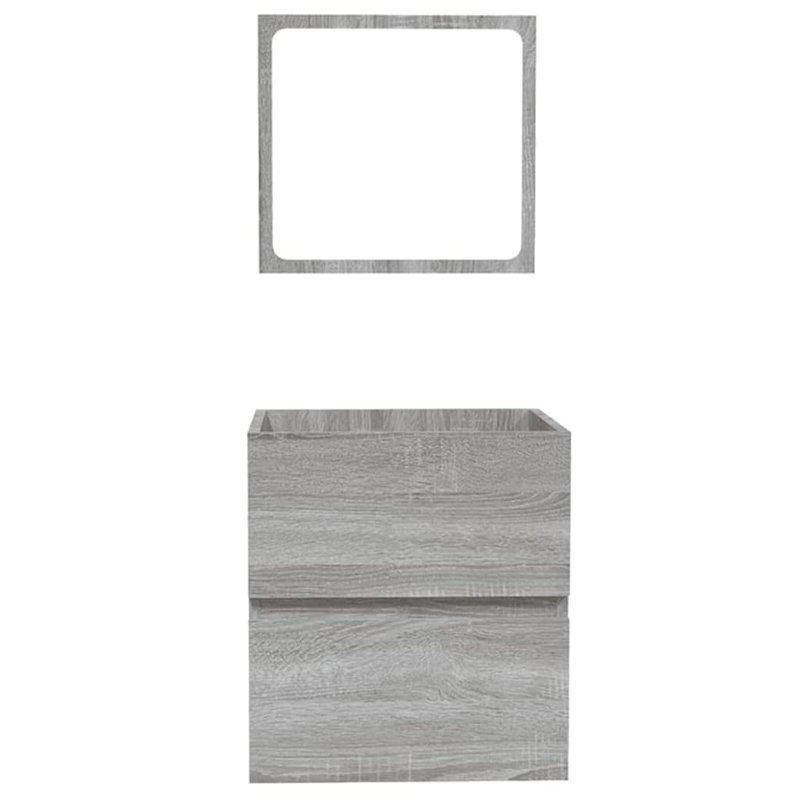 Jiovani 40cm Single Bathroom Vanity Base Only in Brown, Grey Sonoma