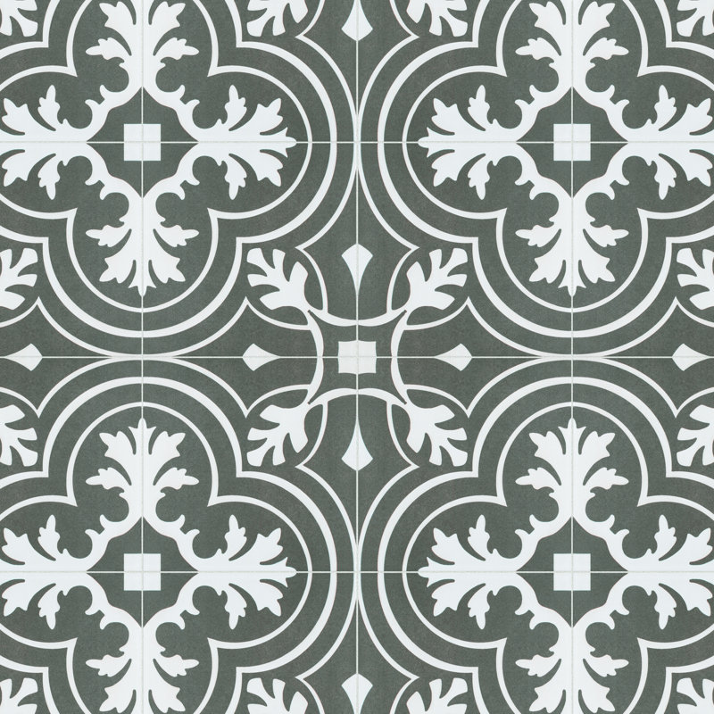 Carreau de céramique à motif pour mur et plancher 8 po x 8 po Twenties