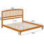 Teja Richmond Low Profile Solid Wood Platform Bed-126345730-126345735