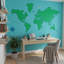 Papier peint carte du monde amovible bateau-1170308707