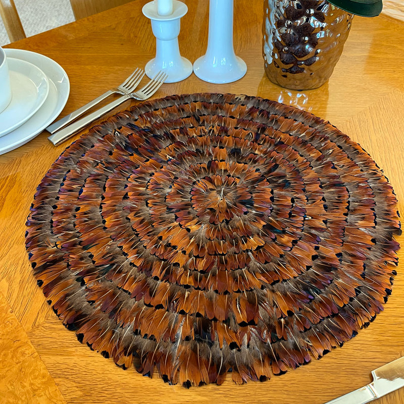 Wool Animals/Nature Round Placemat