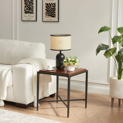Table de bout moderne 17,7 po Mid-Century