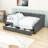 2 Drawers Upholstered Full Daybed with Sturdy Slats Support-1174865768