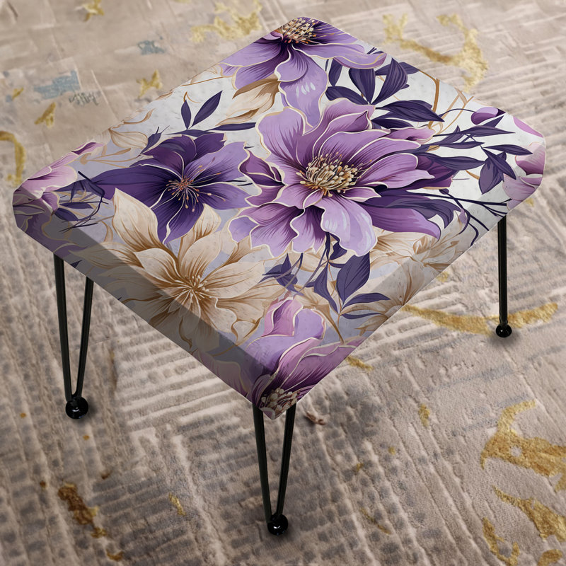 Orchid Dream Tropical Pattern - Tropical Rectangle Ottoman