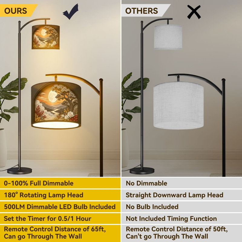  Lampe sur pied Arc Mountain