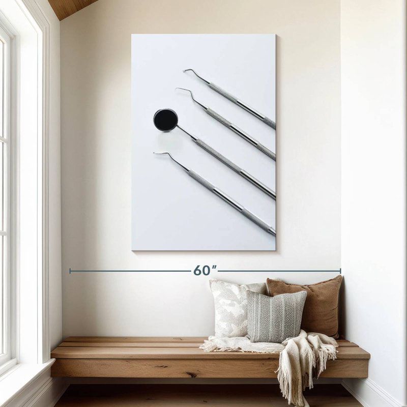 Four Dental Tools, 48" H x 32" W