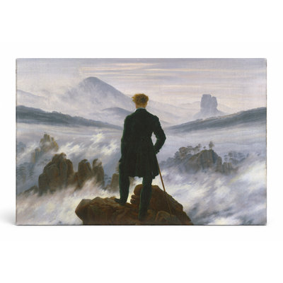 Wanderer au-dessus de la mer de brouillard (1818) - Art mural sur toile paysage