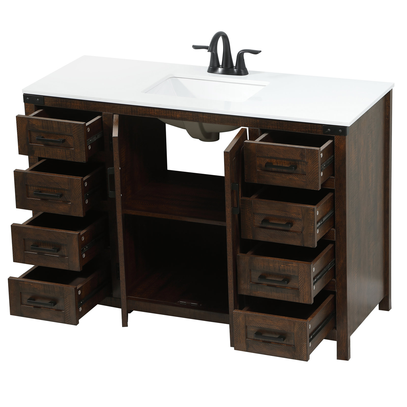 Slayton 48'' Single Bathroom Vanity, Expresso