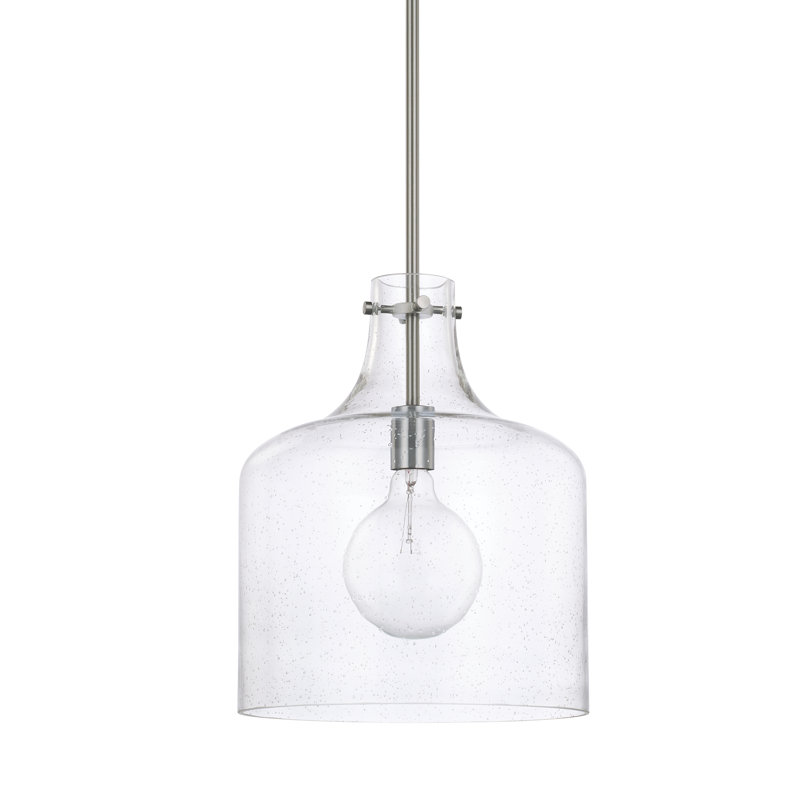 Baldwyn 1 - Light Single Pendant, Brushed Nickel