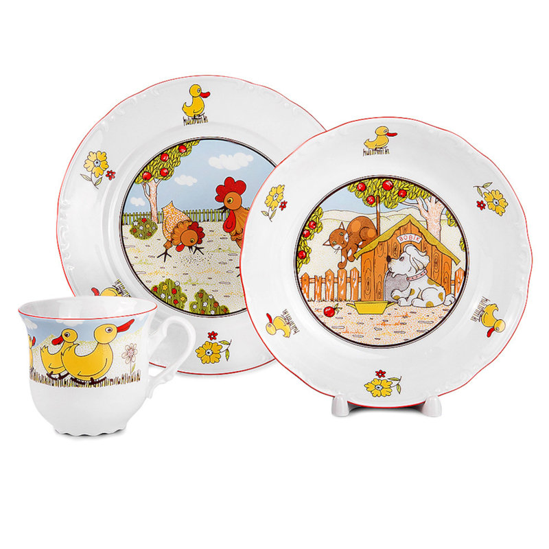 Detska Souprava Thun 1794 A.S. Service de vaisselle pour enfants en porcelaine Kids - Service for 1