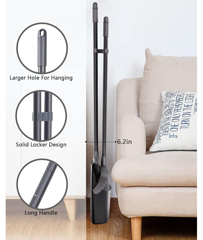 Adjustable Broom And Dustpan Set