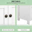 Armoire de salle de bain sous le lavabo de style moderne, armoire de rangement sur piédestal (lavabo de salle de bain non inclus)