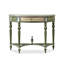 Console verte en bois massif vert