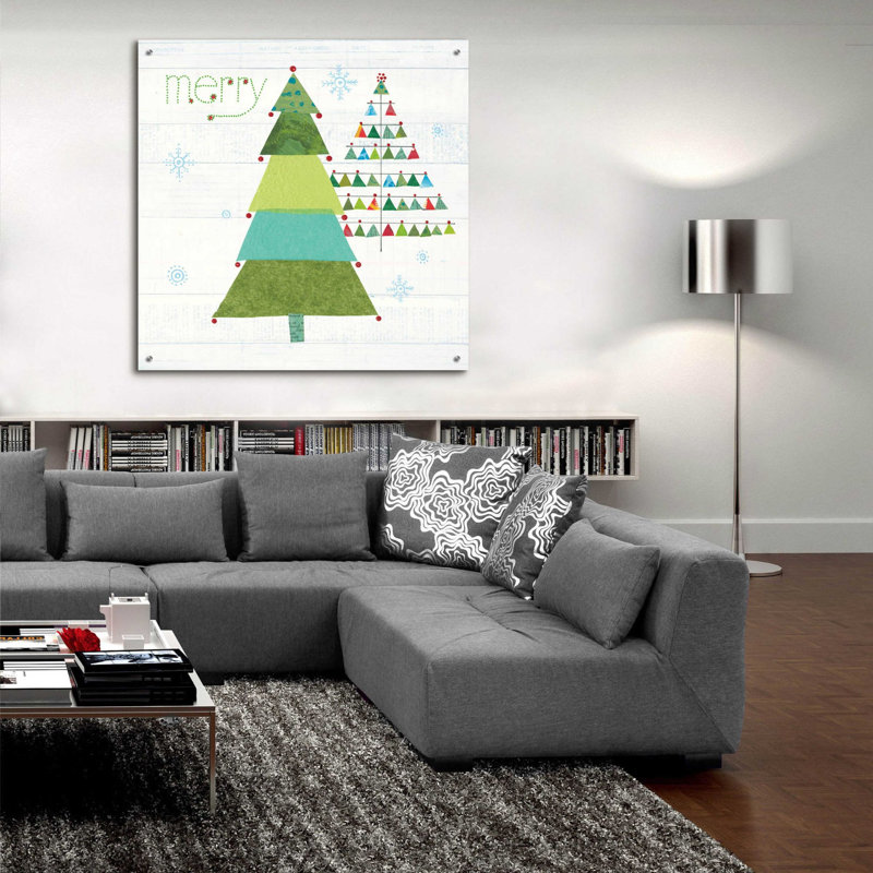 «Christmas Patchwork I» par Courtney Prahl, H 36 po x l 36 po x P 0,2 po