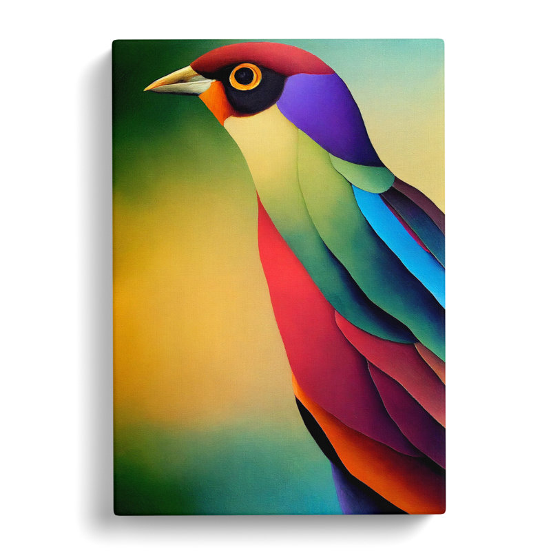 Bird In Colour Vol.2 - Wrapped Canvas, 76cm H x 50cm W x 3cm D